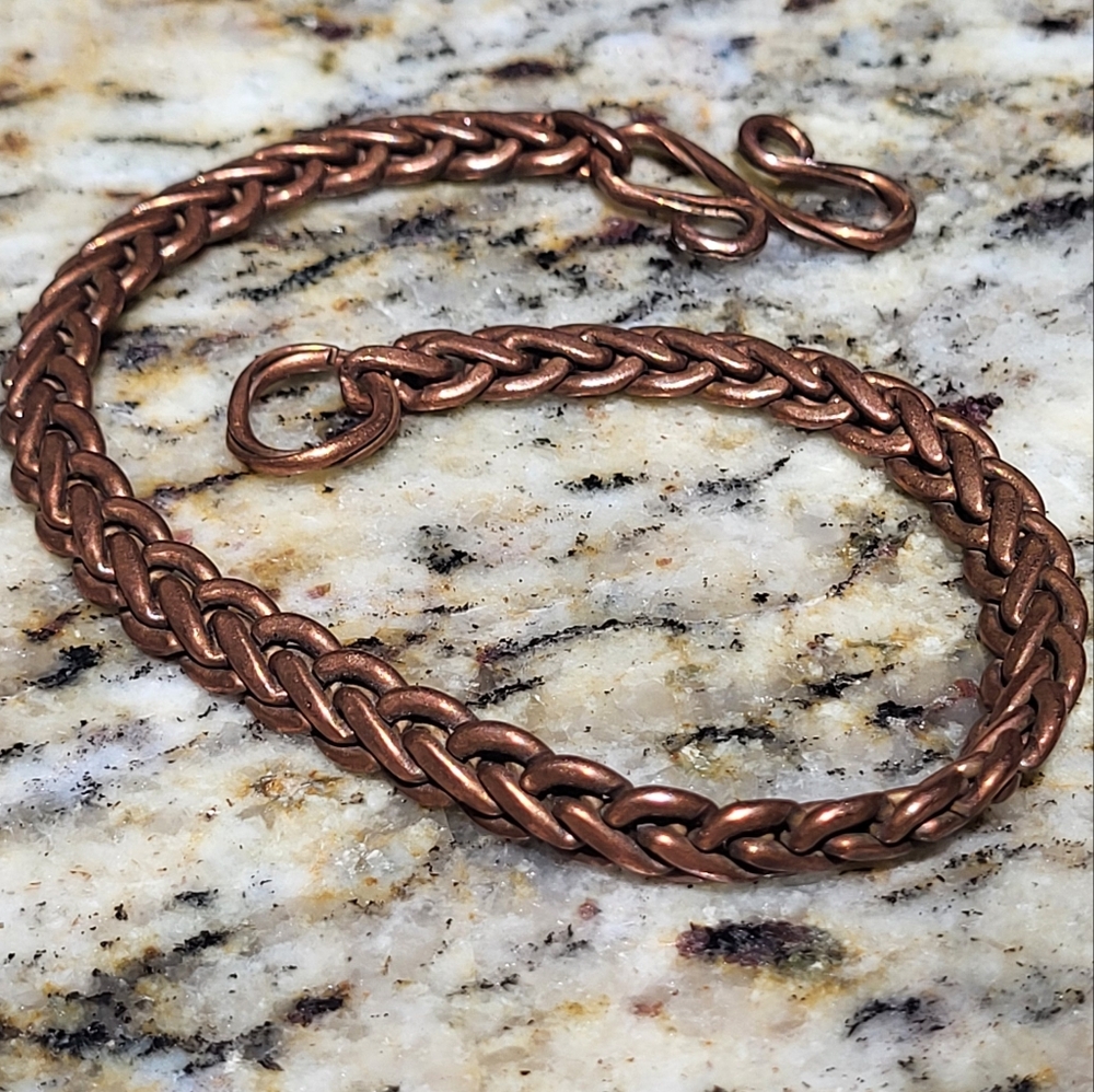 Copper Chain Bracelet 9"